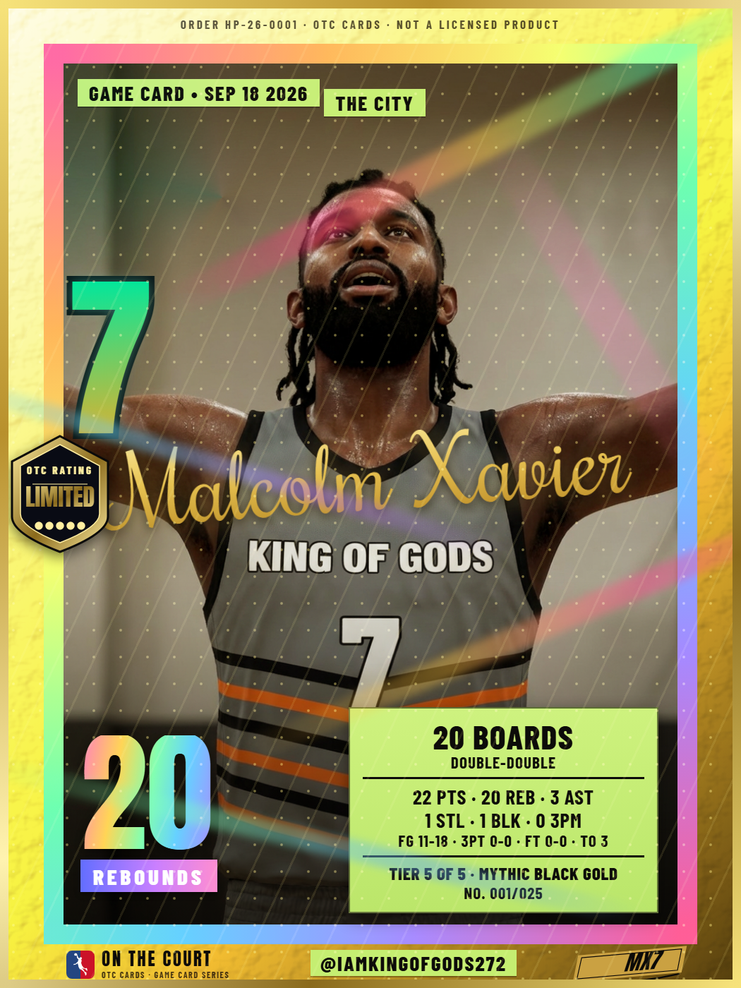 Iamkingofgods272's Game Card